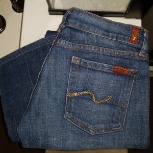 7 for All Mankind Kimmie Rhinestoned Pocket Jeans